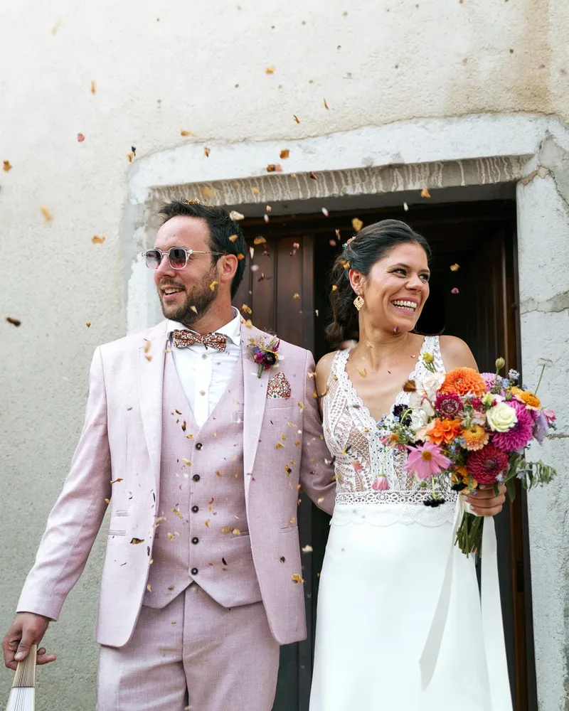Photos de mariage, des préparatifs à la cérémonie — Clément et Adèle